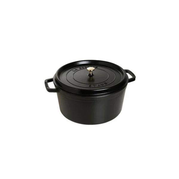 Service Clients Dédié STAUB Cocotte Fonte Ronde 26 Cm Noir Mat 5,2 L 1