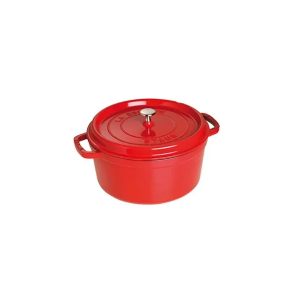 STAUB Cocotte Fonte Ronde 26 Cm Rouge Cerise 5,2 L Dernières Nouveautés 1