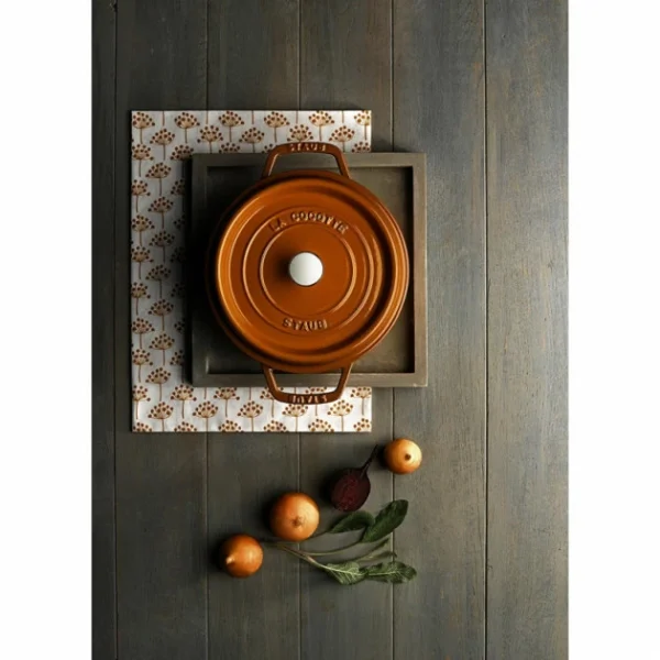 STAUB Cocotte Fonte Ronde 28 Cm Cannelle Majolique 6,7 L magasin 4