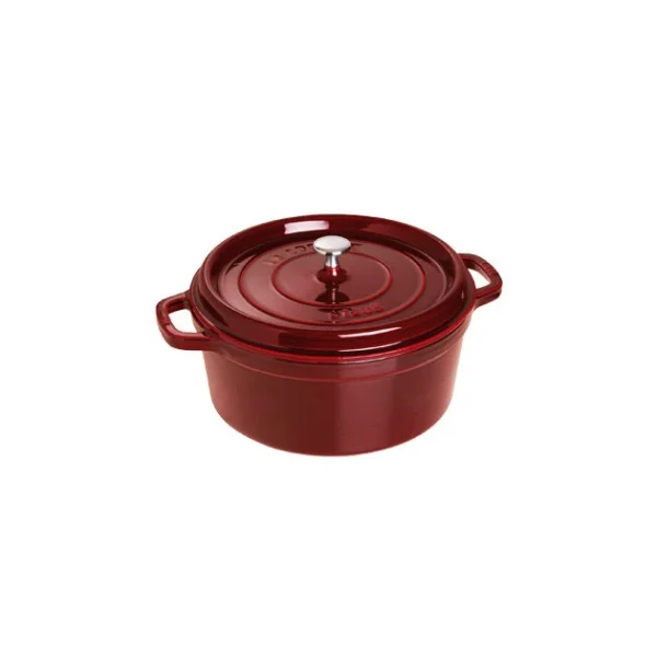 Distributeur Officiel STAUB Cocotte Fonte Ronde 28 Cm Grenadine Majolique 6,7 L 1