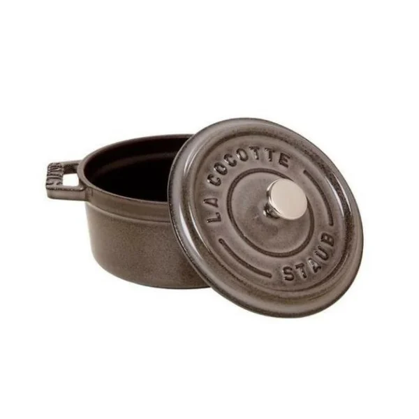 STAUB Cocotte Fonte Ronde 28 Cm Gris Graphite 6,7 L Nouveau 3