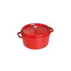 soldes officiel STAUB Cocotte Fonte Ronde 28 Cm Rouge Cerise 6,7 L 22