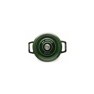 ﻿soldes STAUB Cocotte Fonte Ronde 28 Cm Vert Basilic Majolique 6,7 L 8