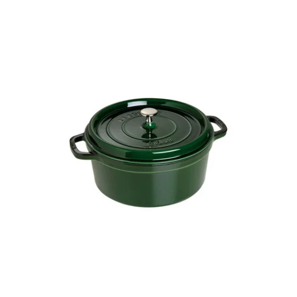 ﻿soldes STAUB Cocotte Fonte Ronde 28 Cm Vert Basilic Majolique 6,7 L 1
