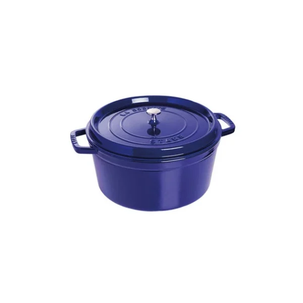 REMISE allant STAUB Cocotte Fonte Ronde 30 Cm Bleu Intense Majolique 8,35 L 1