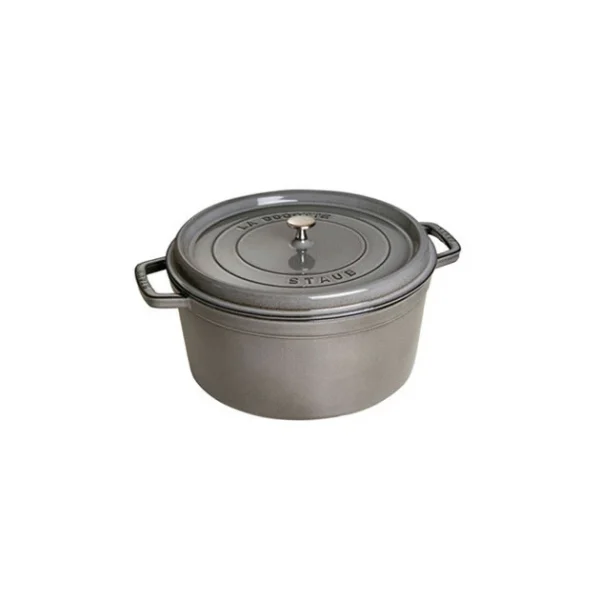 STAUB Cocotte Fonte Ronde 30 Cm Gris Graphite 8,35 L soldes en ligne 1
