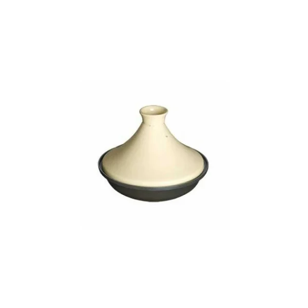 Staub Plat à Tajine Base Fonte Dôme Céramique 28 Cm Noir Creme nouveau produit 1