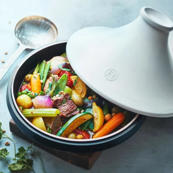 Plat à Tajine En Céramique 27,5 Cm Blanc Ardoise Delight Emile Henry beauté 5