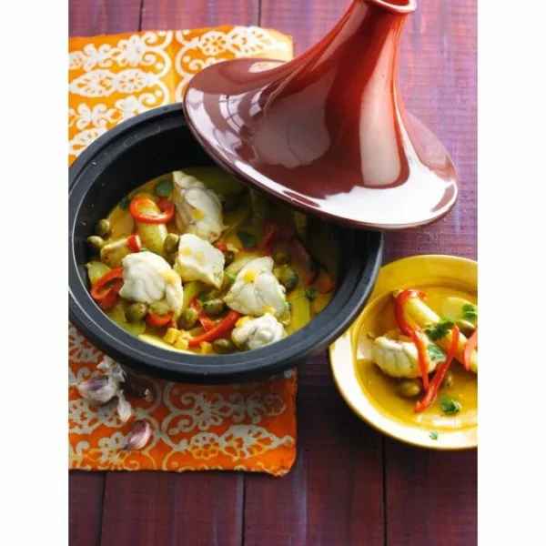 Plat à Tajine En Fonte 31 Cm Cerise Le Creuset grand choix 6