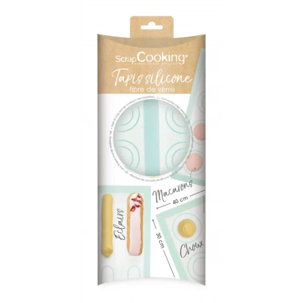 Tapis De Cuisson Silicone Avec Gabarits Scrapcooking en ligne 1