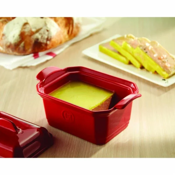 Terrine à Foie Gras Avec Presse 0,6L Emile Henry – Couleur Grand Cru solde en ligne 3