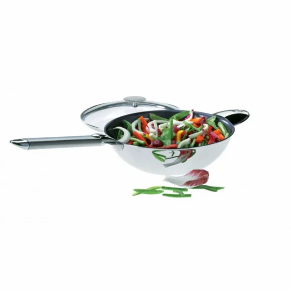 Boutique Wok Casteline Ø 20 Cm Manche Amovible Anti-Adhésif Inox Cristel 5