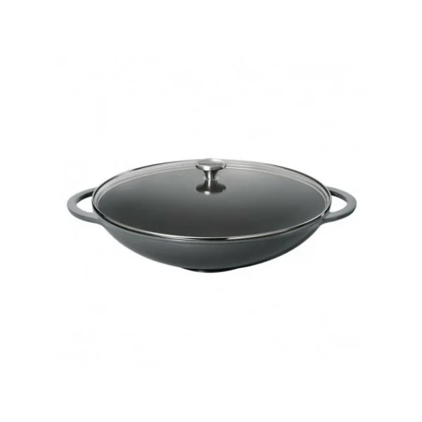en ligne Wok En Fonte 37 Cm Caviar Chasseur 1