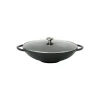 Wok En Fonte 37 Cm Noir Mat Chasseur Meilleur Service 8