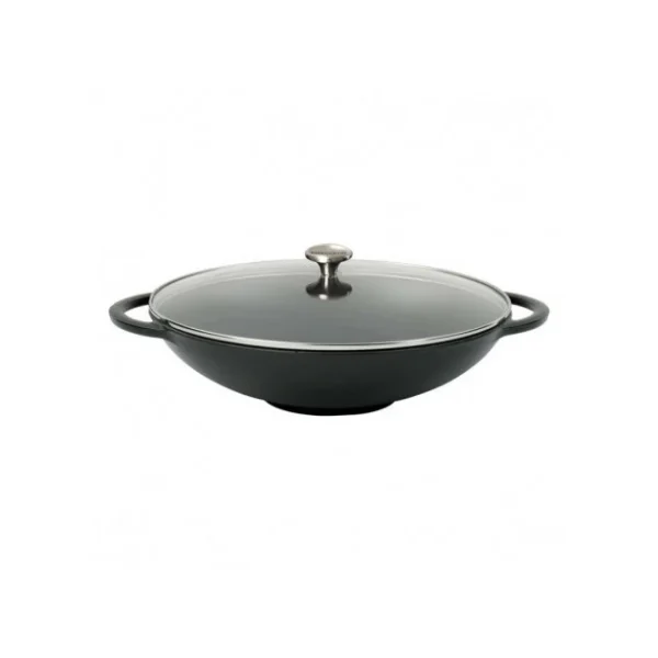 Wok En Fonte 37 Cm Noir Mat Chasseur Meilleur Service 1