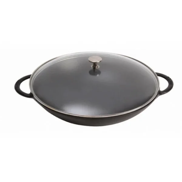 Wok En Fonte 37 Cm Noir Staub mode 3