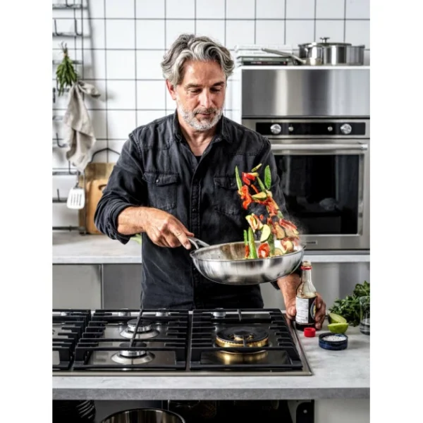 magasin solde Wok Inox 28cm KitchenAid 3